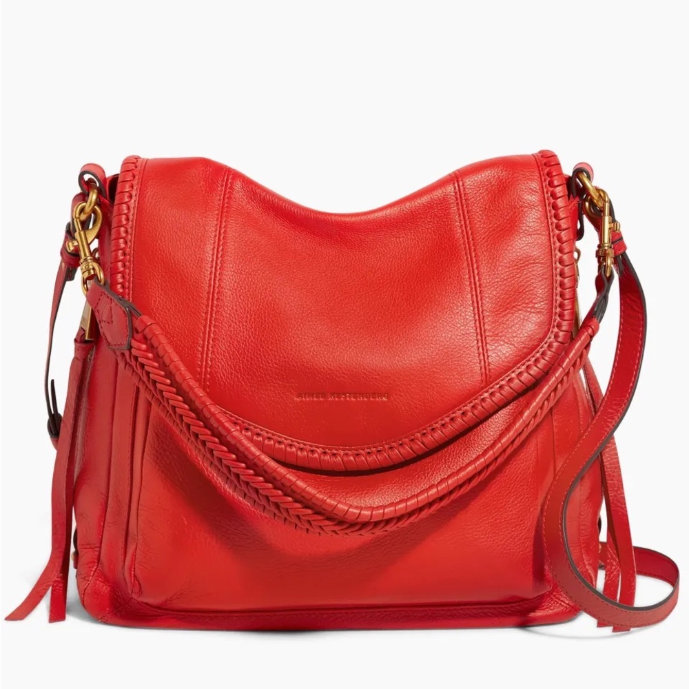 AIMEE KESTENBERG
All For Love Convertible Leather Shoulder Bag in CORVETTE RED